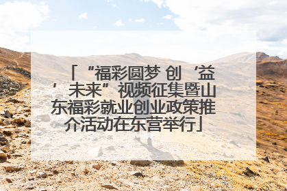 “福彩圆梦 创‘益’未来”视频征集暨山东福彩就业创业政策推介活动在东营举行